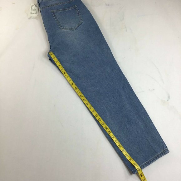 Coeur De Vague Women's Blue Highly Distressed Slim Fit Tapered Jeans Size XL - Picture 4 of 10
